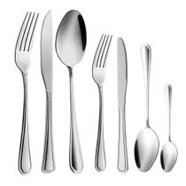 Faqueiro 42 Peças Garfo Colher Faca e Colher Inox Em Casa Tem Linha Silver