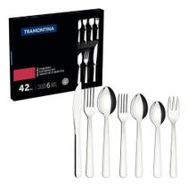 Faqueiro 42 Peças Malibu Aço Inox Tramontina Faqueiro 42 Peças Malibu Aço Inox Tramontina