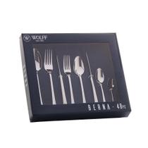 Faqueiro 48 Peças Wolff Berna de Aço Inox