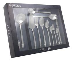 Faqueiro 54 Peças Aço Inox Viena Wolff Faqueiro 54 Peças Aço Inox Viena Wolff