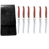 Faqueiro 6 peças Arkhip La Petit Seis 5'' Cabo Madeira Bainha Faqueiro 6 peças Arkhip La Petit Seis 5'' Cabo Madeira Bainha