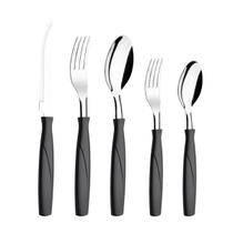 Faqueiro aço inox itapiraca 30 peças completo preto brinox