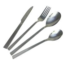 Faqueiro Aço Inox Prata 32 Peças Listrado Talheres Athenas