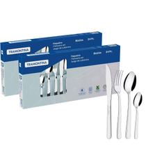 Faqueiro Aço Inox Tramontina 48 Peças Kit Talheres Búzios