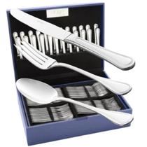 Faqueiro Avalon de Aço Inox com Estojo 101 pcs Wolff