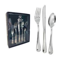 Faqueiro Avalon Wolff 30 Peças Aço Inox Luxo Jantar