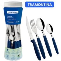 Faqueiro Azul Tramontina Ipanema 24 Peças