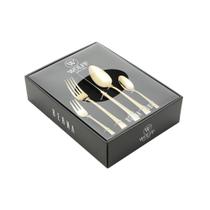 Faqueiro Berna 30pcs Aço Inox Dourado Wolff