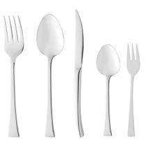 Faqueiro Berna Wolff, 30 Peças com Acabamento em Alto Brilho, Design Clássico e Alta Durabilidade, Inox