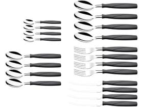 Faqueiro Brinox 20 peças preto Itaparica - 6000717 Faqueiro Brinox 20 peças preto Itaparica - 6000717