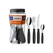 Faqueiro Brinox 20 peças preto Itaparica - 6000717