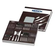 Faqueiro Brinox Bellagio 42 Peças em Aço Inoxidável Talheres para Todas Ocasiões Faqueiro Brinox Bellagio 42 Peças em Aço Inoxidável Talheres para Todas Ocasiões