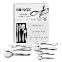 Faqueiro Brinox Lyon 5101/118 Aço Inoxidável 42 Peças