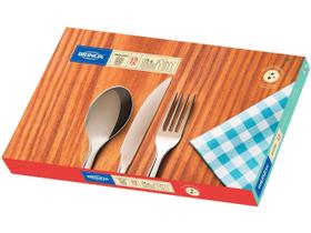 Faqueiro Brinox Lyon 90 Peças Aço Inox