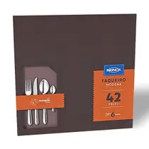 Faqueiro Brinox Módena 42 Peças Aço Inox