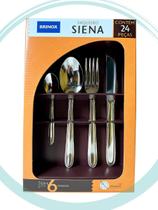 Faqueiro Brinox Siena 24 Peças Aço Inoxidável