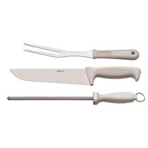 Faqueiro churrasco brinox precision 3 pcs inox 2554/102