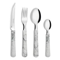 Faqueiro Com Separador Elementos Madre Pérola 26 Peças