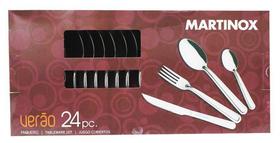 Faqueiro Completo 24 Talheres Aço Inox Verão Martinox 6 Facas 6 Garfos Martinazzo Faqueiro Completo 24 Talheres Aço Inox Verão Martinox 6 Facas 6 Garfos Martinazzo
