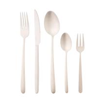 Faqueiro completo 30 Peças Em Inox Champanhe Fosco Viena