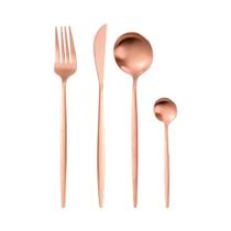 Faqueiro Constantinne em aco inox 24 pecas cor cobre - Fracalanza