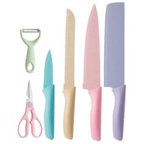 Faqueiro De Cerâmica Color Chef Kit Completo Com 6 Peças