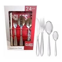 Faqueiro De Inox 24 Peças Class Home