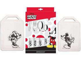 Faqueiro e Tábuas para Corte Disney Minnie e Mickey - 26 Peças