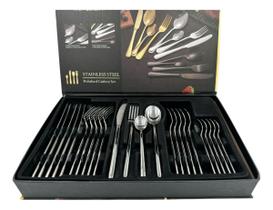 Faqueiro Em Aço Inox 24 Peças Utensilios Cozinha Casa Faqueiro Em Aço Inox 24 Peças Utensilios Cozinha Casa