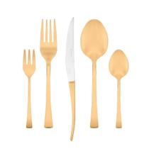 Faqueiro Em Inox Berna Dourado Com 30 Peças Wolff