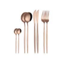 Faqueiro em inox Haus Dublin 8 peças rose gold Faqueiro em inox Haus Dublin 8 peças rose gold