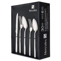 Faqueiro Estojo 30 Peças Aço Inox Mykonos Hércules Faqueiro Estojo 30 Peças Aço Inox Mykonos Hércules