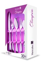 Faqueiro Hercules Inox Olimpia 30 Peças Com Estojo