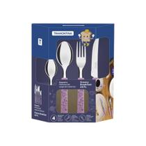 Faqueiro Inox 16 PC Groovy Break Lavanda - Tramontina
