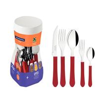 Faqueiro inox 20pc cb.plas vm tram