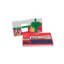 Faqueiro Inox 24Pc Cb.Plas Az.Barr Faqueiro Inox 24Pc Cb.Plas Az.Barr