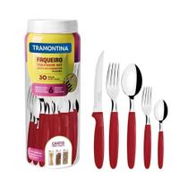 Faqueiro Inox 30pc Ipanema Vermelho - Tramontina
