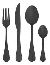 Faqueiro Inox Black 24 Peças - Lyor