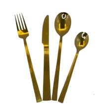 Faqueiro Inox Dourado Athenas Faqueiro Inox Dourado Athenas