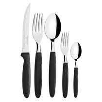 Faqueiro Inox Ipanema Preto 30 Peças Completo Qualidade Premium Faqueiro Inox Ipanema Preto 30 Peças Completo Qualidade Premium