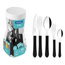 Faqueiro Inox LEME 20 Peças PRETO 23198018 Tramontina