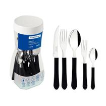 Faqueiro Inox Tramontina Leme 20 Peças 2318018 Preto