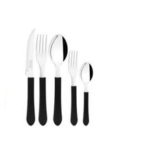 Faqueiro Inox Tramontina Leme 20 Peças - Preto Faqueiro Inox Tramontina Leme 20 Peças - Preto