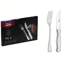 Faqueiro Inox Tramontina para Churrasco 12pçs Conjunto Classic Talheres Garfos Facas