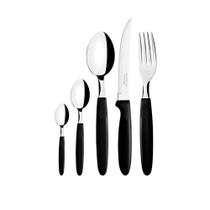 Faqueiro Ipanema 150 Peças Lâminas Em Aço Inox Cabo Preto Ptop - Tramontina