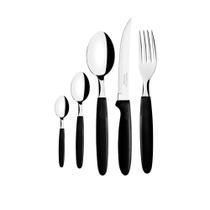 Faqueiro Ipanema 150 Peças Lâminas em Aço Inox Cabo Preto PTOP - Tramontina