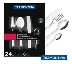 Faqueiro Jogo de Talheres Tramontina Kit 72 Peças Aço Inox Malibu Talher Otima Qualidade Garfo Faca e Colher Faqueiro Jogo de Talheres Tramontina Kit 72 Peças Aço Inox Malibu Talher Otima Qualidade Garfo Faca e Colher