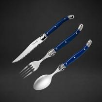 Faqueiro Laguiole La Tour 18 Peças Inox Premium Cepo Madeira