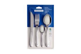 Faqueiro Laguna 16 Peças Aço Inox c/ Facas para Churrasco Tramontina Faqueiro Laguna 16 Peças Aço Inox c/ Facas para Churrasco Tramontina