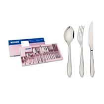 Faqueiro Laguna 24pçs Inox Com Facas De Churrasco 66906/575 Faqueiro Laguna 24pçs Inox Com Facas De Churrasco 66906/575
